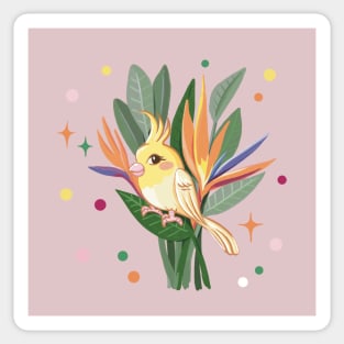 Happy Bird Cockatiel Sticker